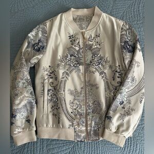 Burryco BURRYCO Silver and Blue Cream Bomber Jackets Size S